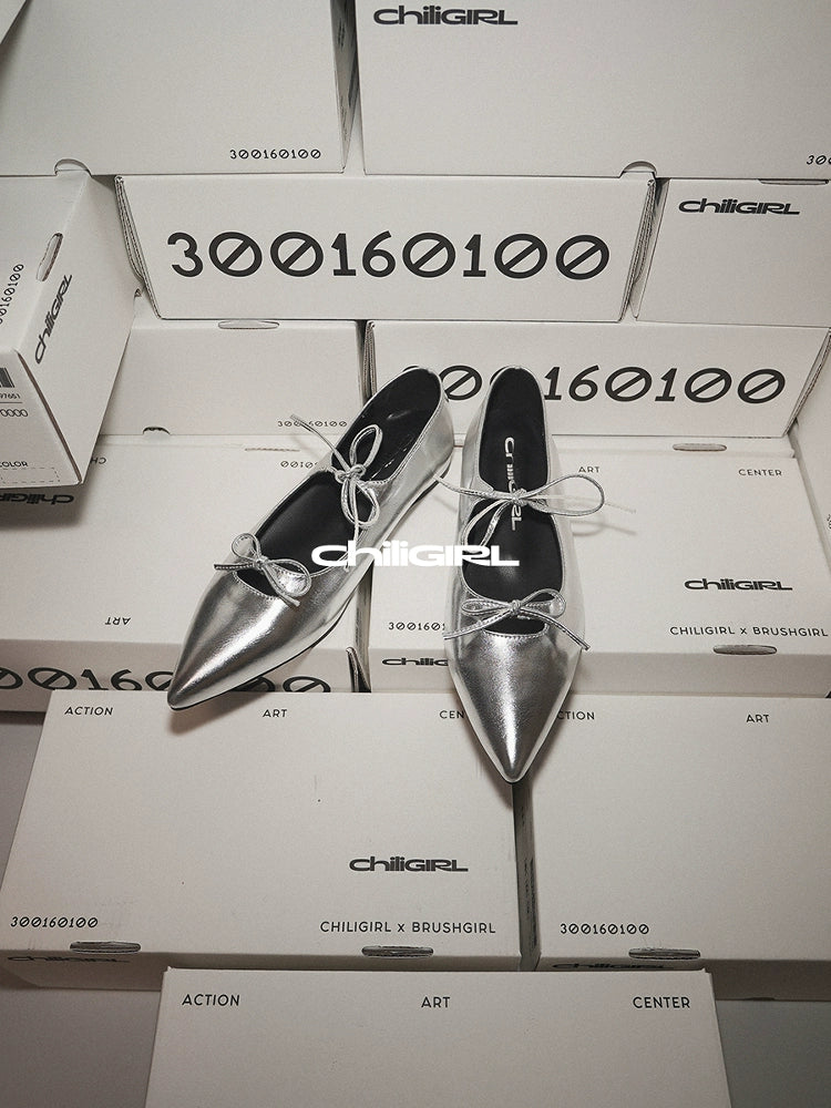 CHILIGIRL Bow-tie Flat Shoes