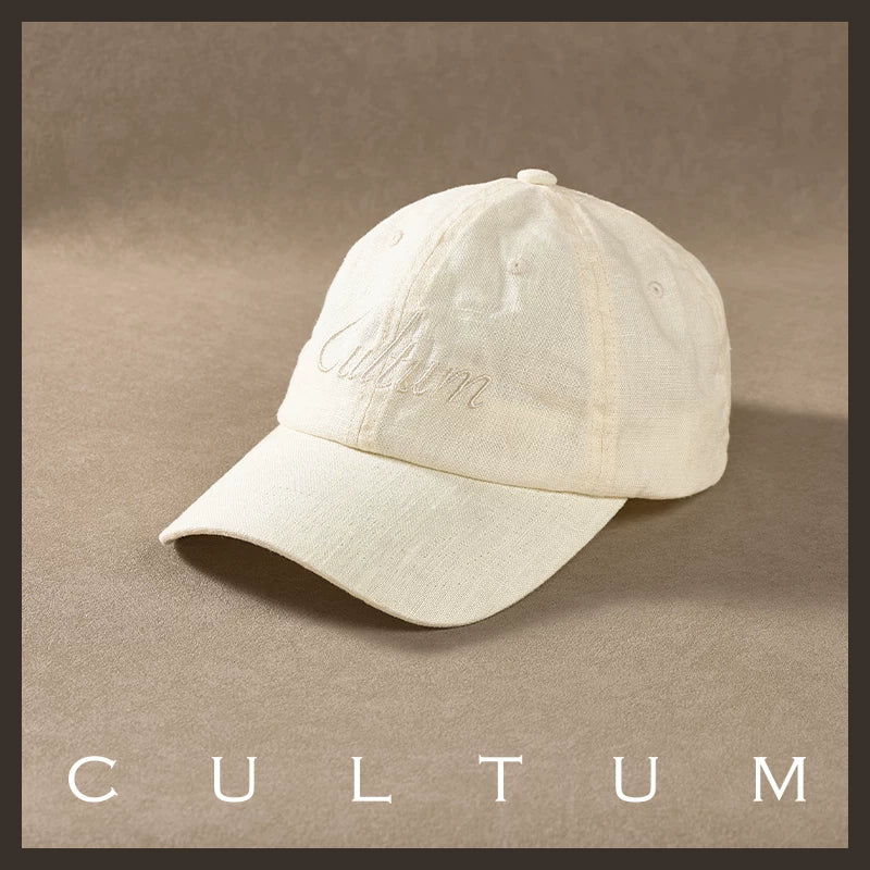 CULTUM French Linen Breathable Baseball Cap