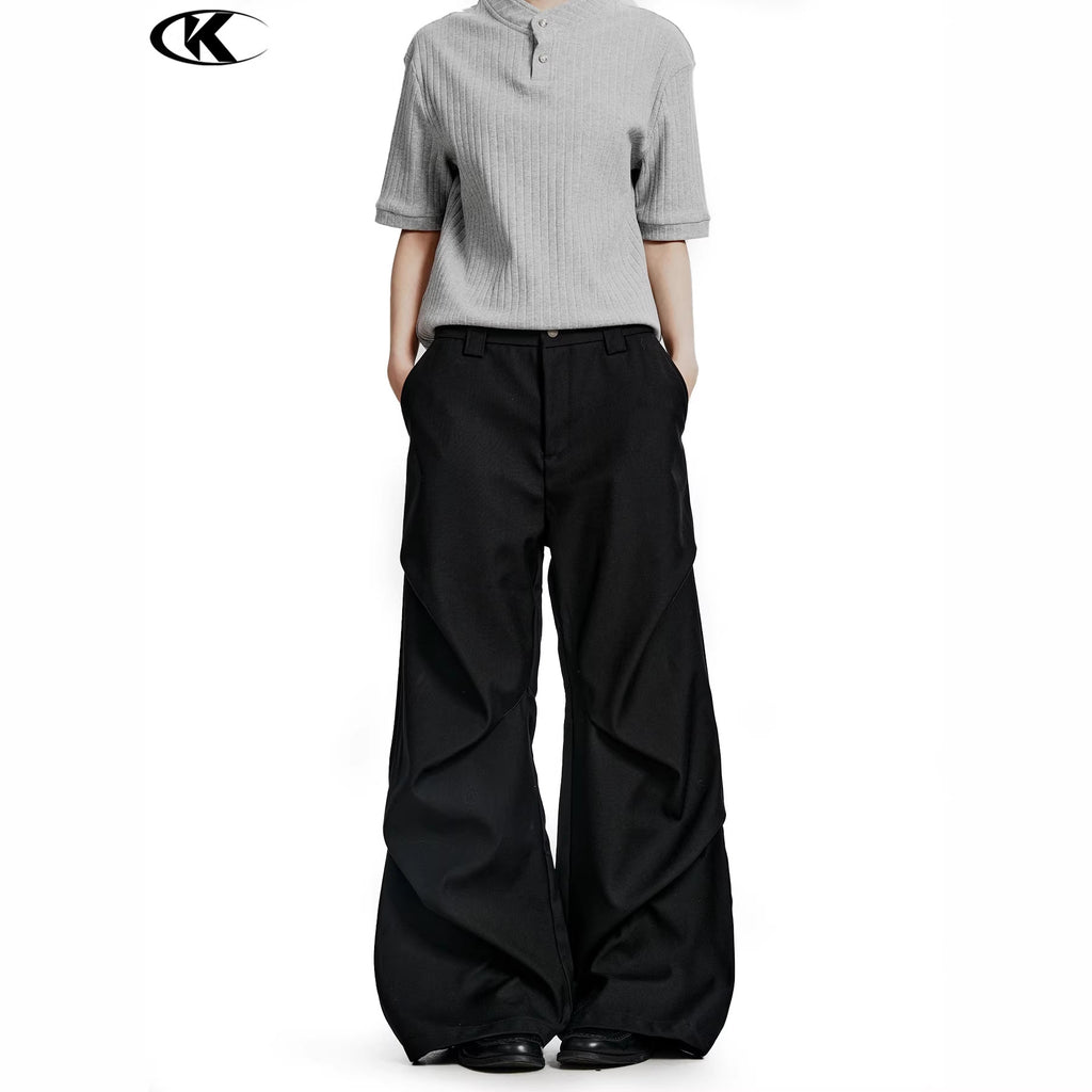 11KN Pleated Straight Leg Trousers