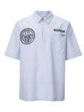 F2CE Vertical Striped Casual Short-sleeved Shirt