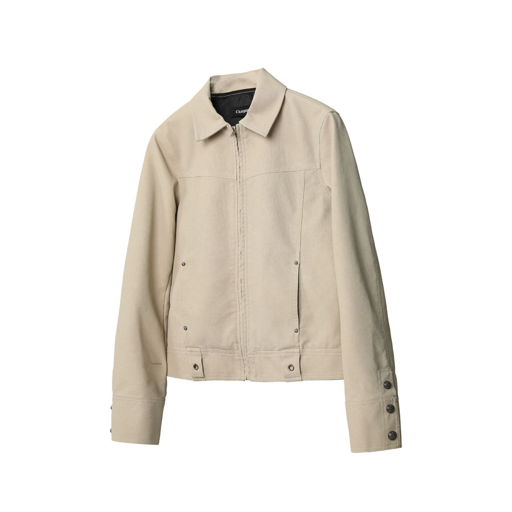 CHANYOOU Retro Short Slim and Thin Lapel Jacket