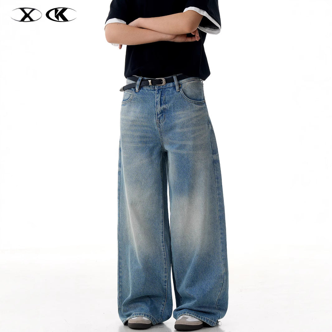 11KN Retro Simple Casual Wide Leg Pants