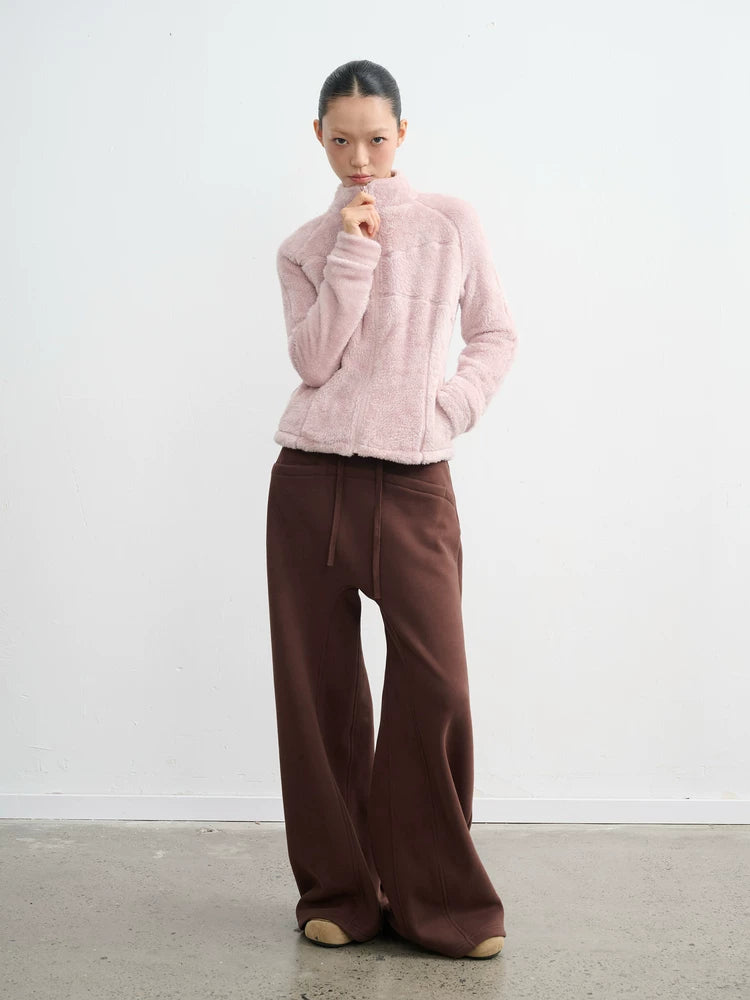 LINY LIBERTY Reversible Polar Fleece Cropped Zip Jacket