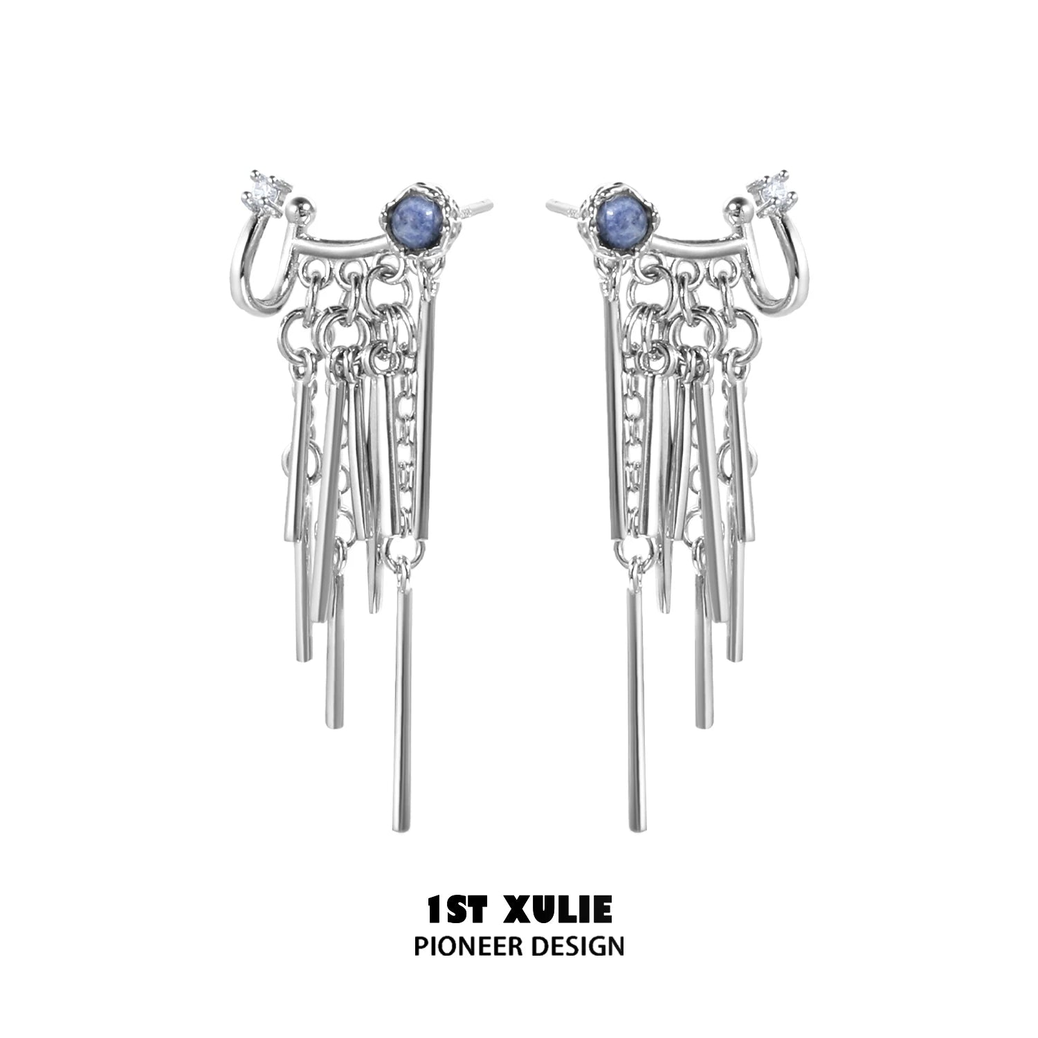 1ST XULIE Gold-Plated Ethnic Tassel Ear Cuff