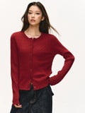 Anna Aneae Bottomed Slim-fitting Short Knitted Top