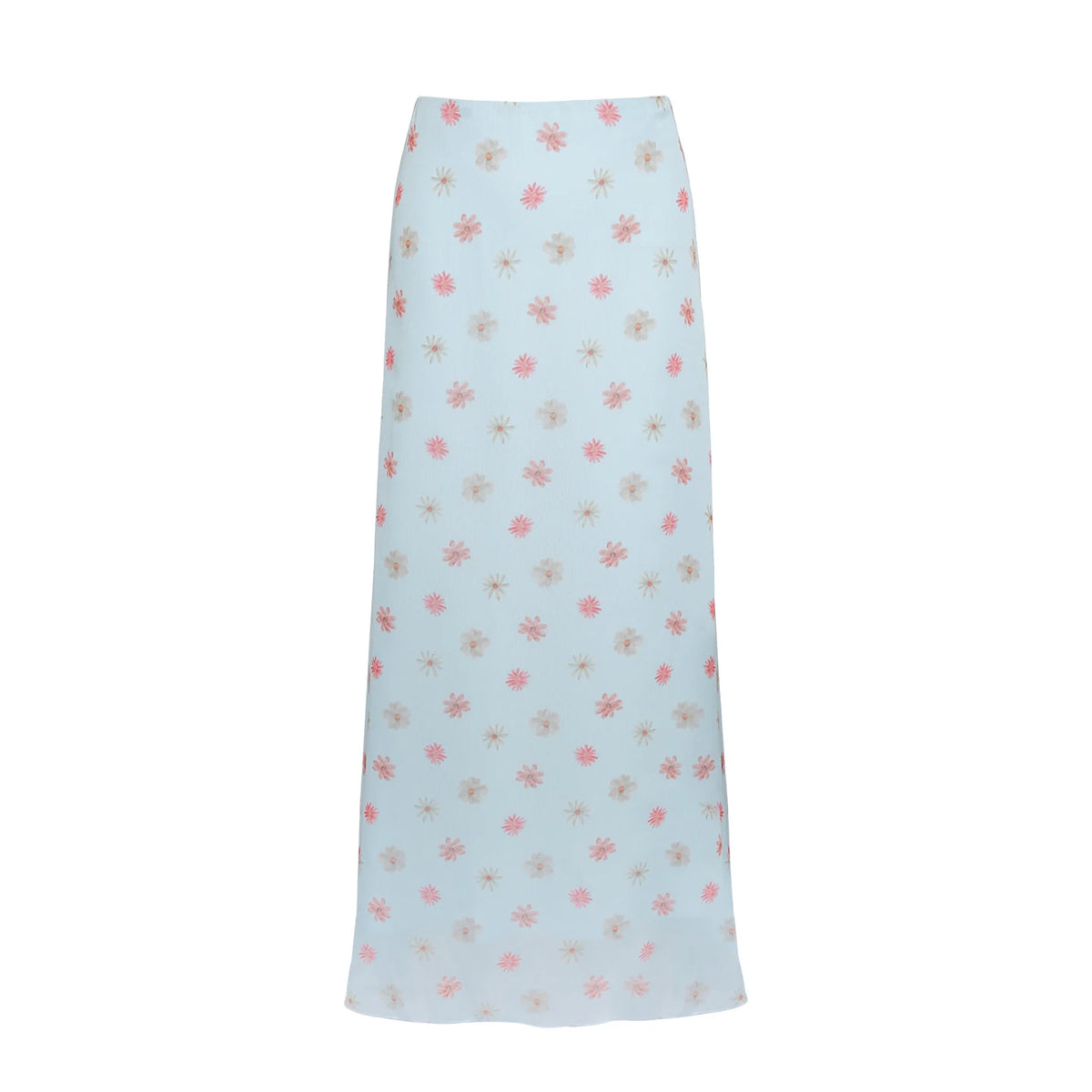 Wildberry Floral A-Line Mermaid Hem Maxi Skirt