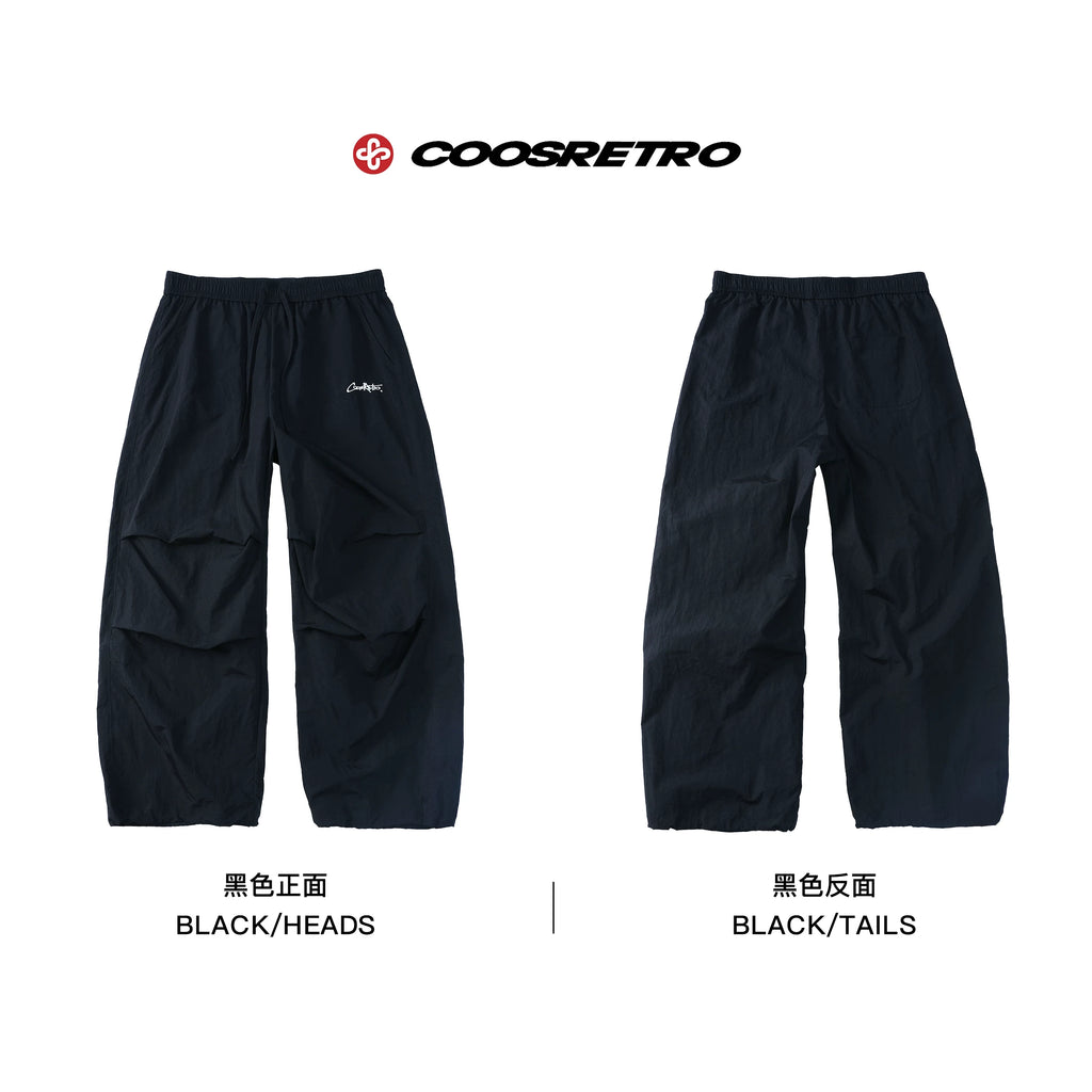 CoosRetro Embroidered 260g Loose Straight-Leg Sweat Shorts