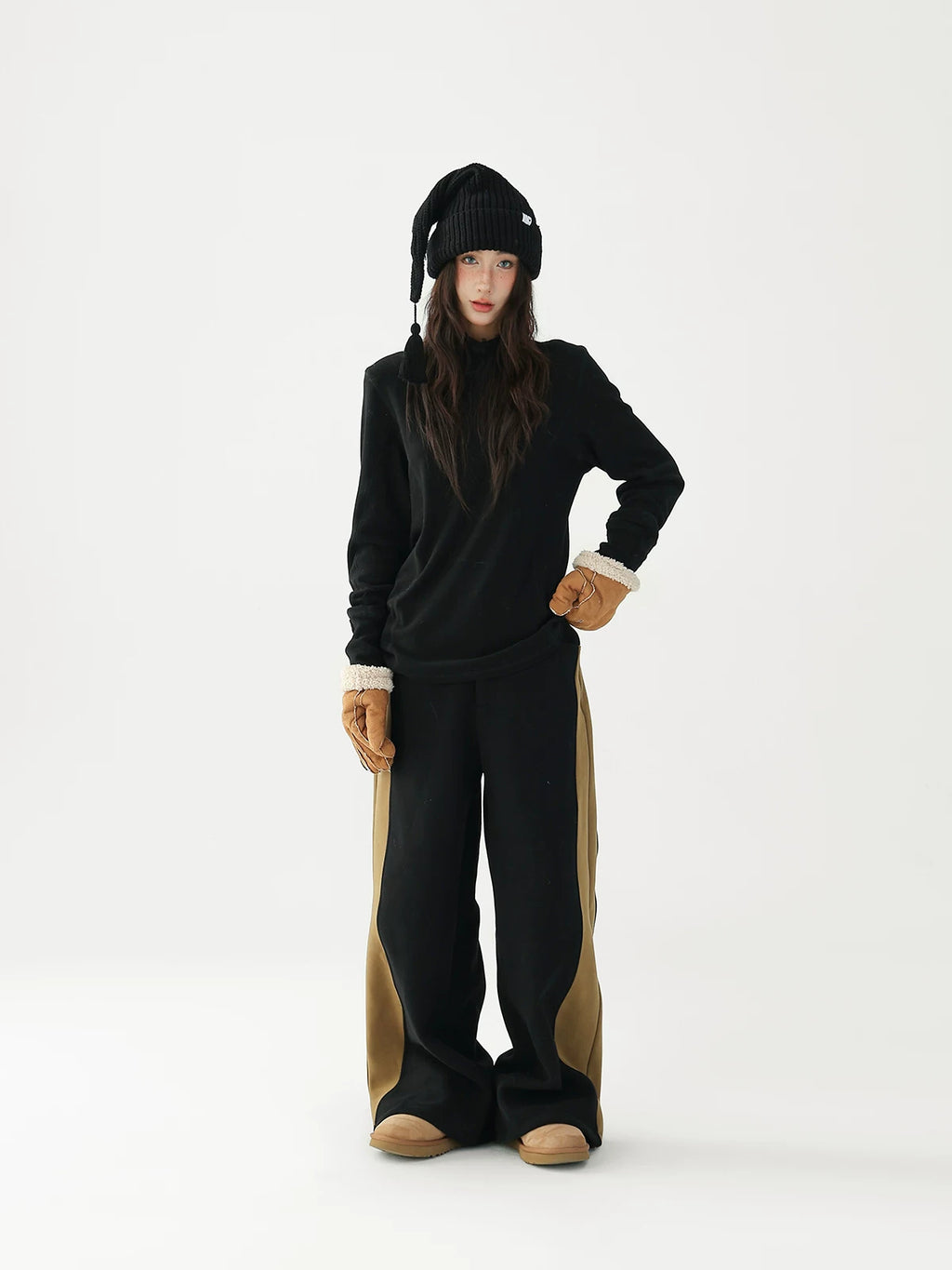 AceStudios Fun Side Label Wool Knitted Cap