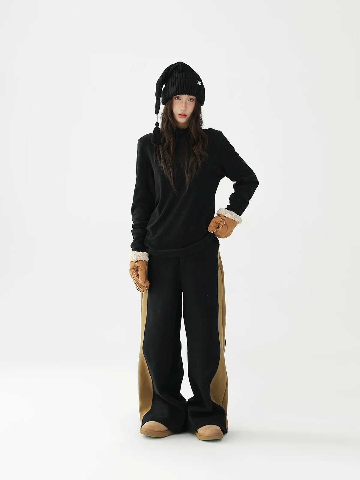 AceStudios Fun Side Label Wool Knitted Cap