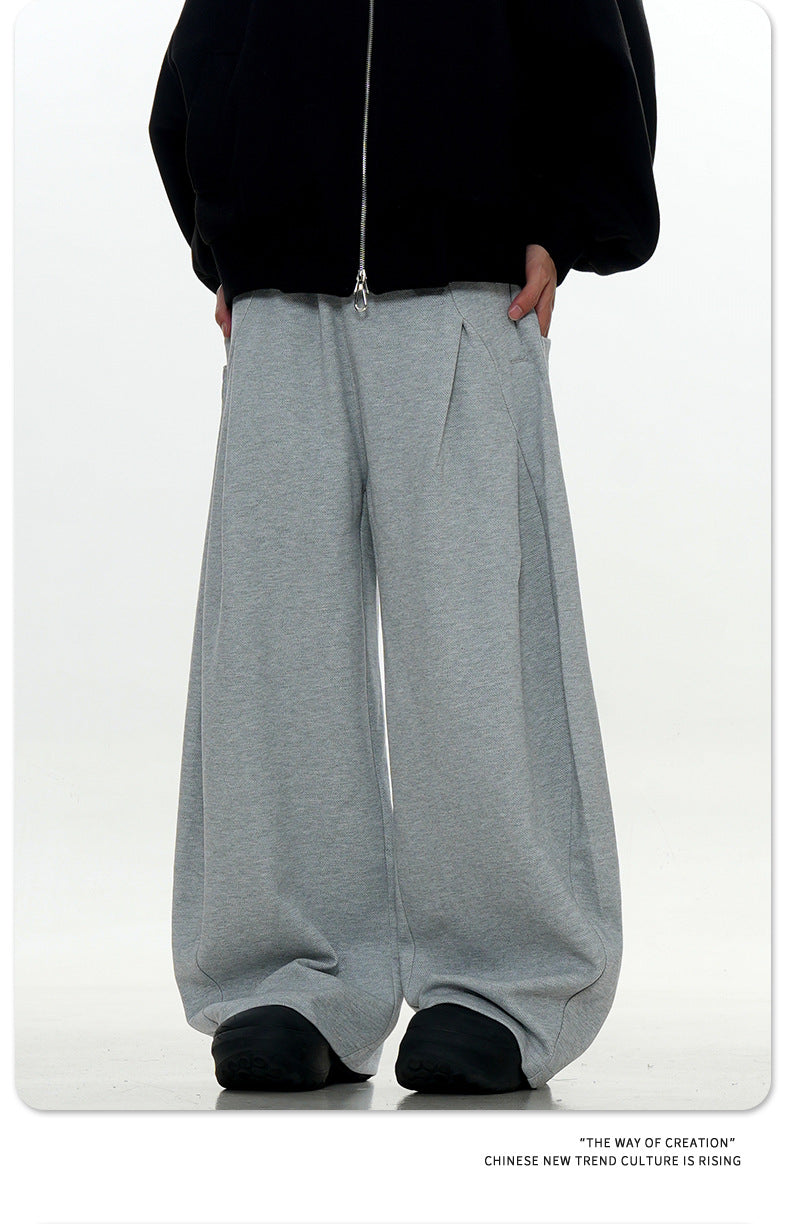 11KN American Retro 400g Wrinkle-Resistant Straight-Leg Sweatpants