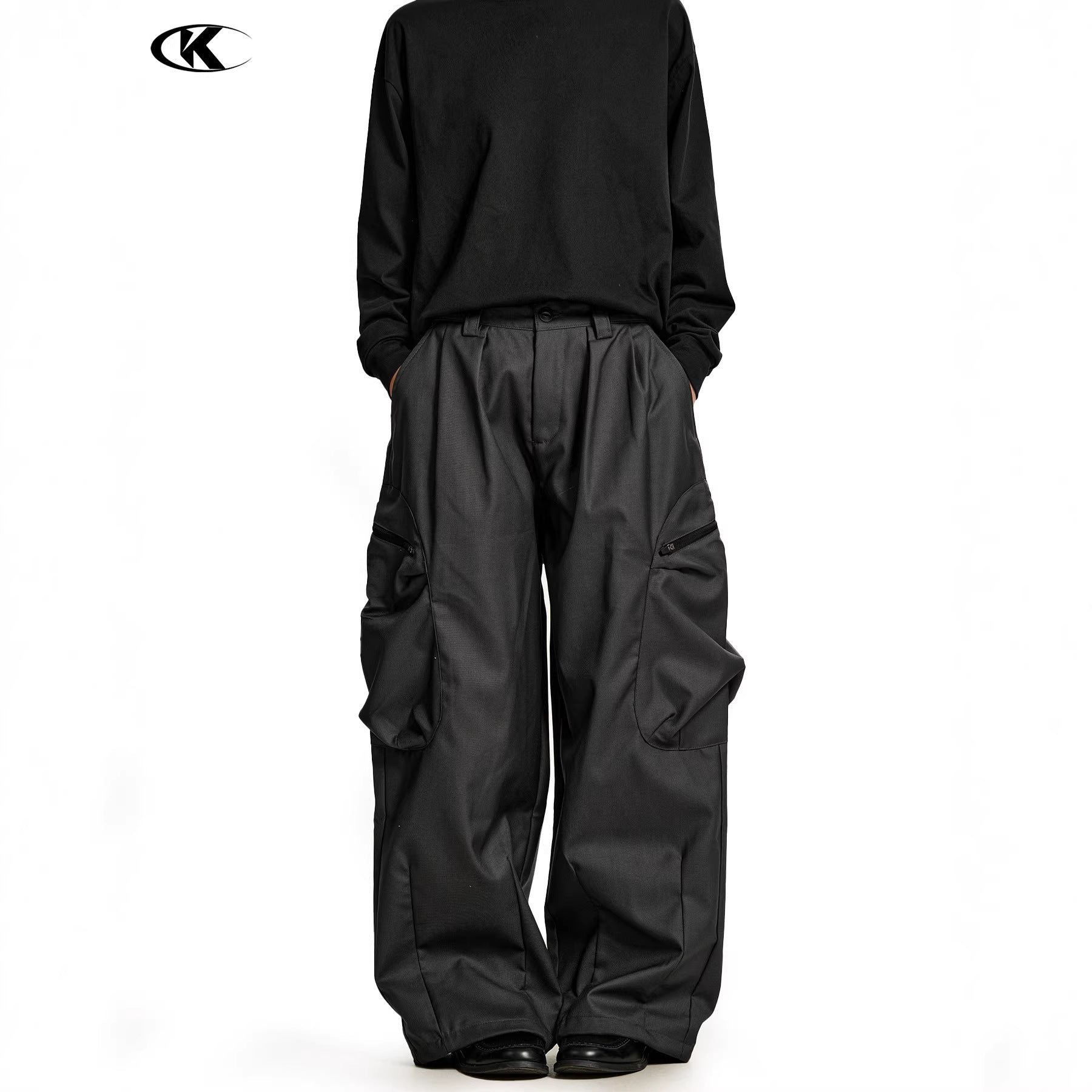 11KN Vintage Loose Casual Wide Leg Pants