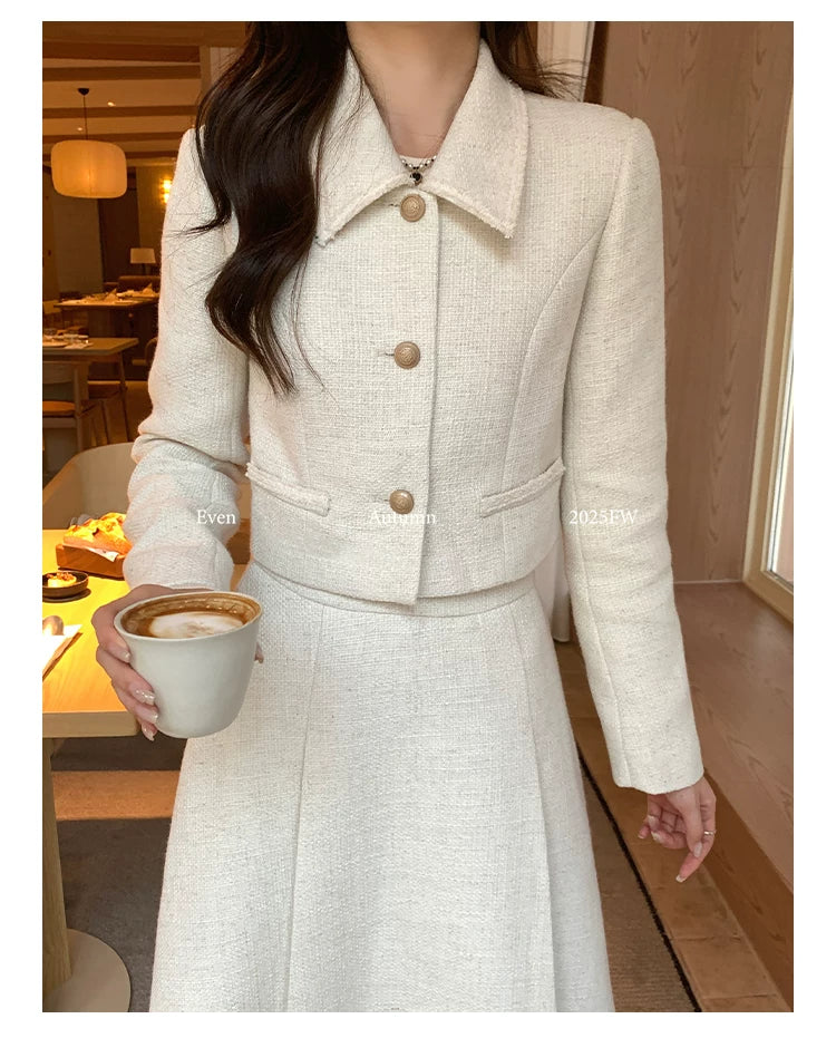 Even Daughter Feeling Small Fragrant Jacket + Skirt