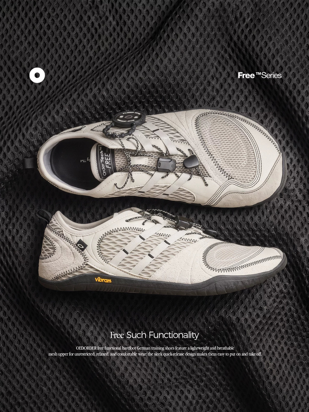 OLD ORDER Mesh Suede Low-Top Barefoot Sneaker