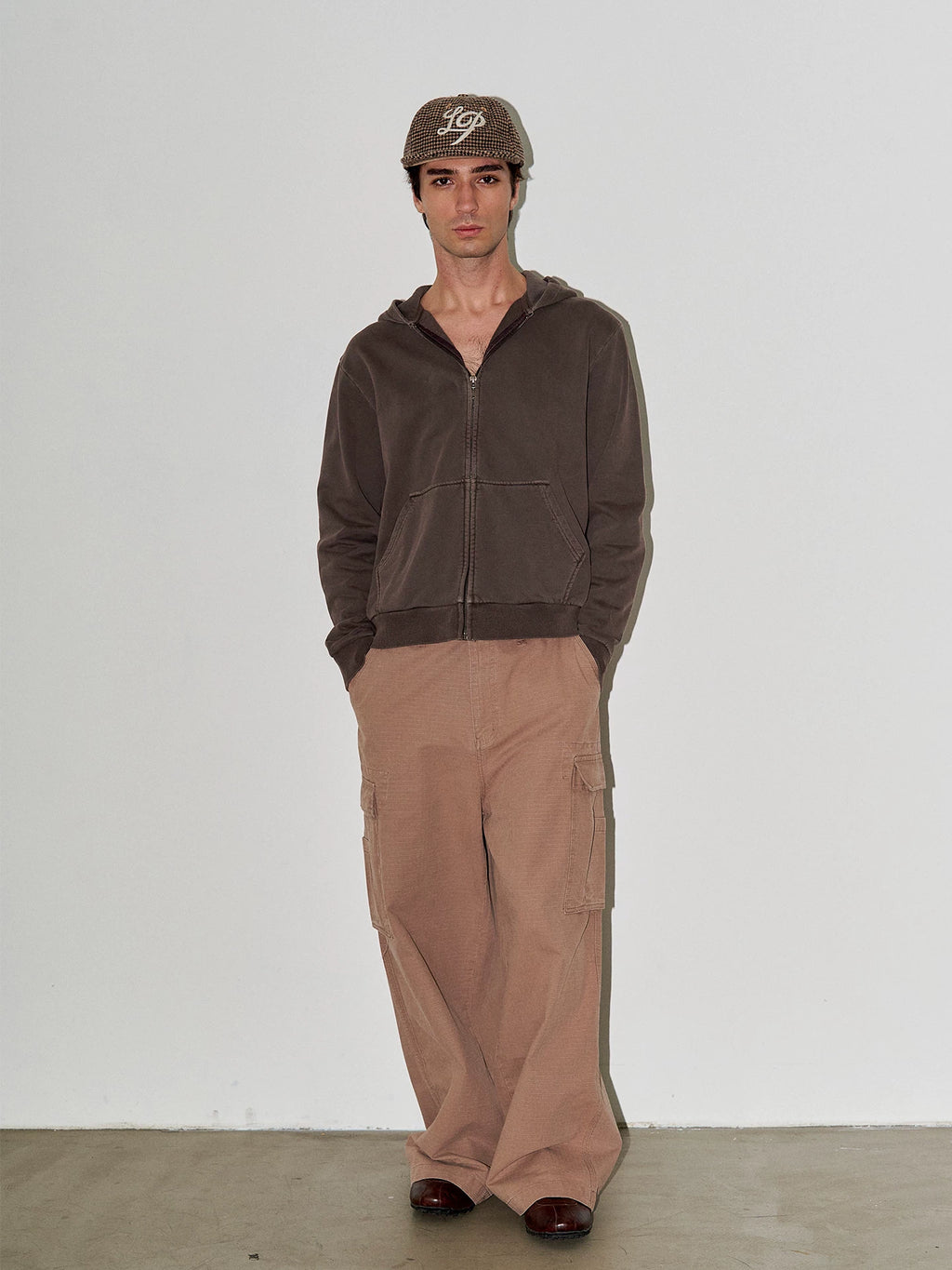 LIBERAFIT Vintage Staple Garment-Dyed Zip-Up Hoodie