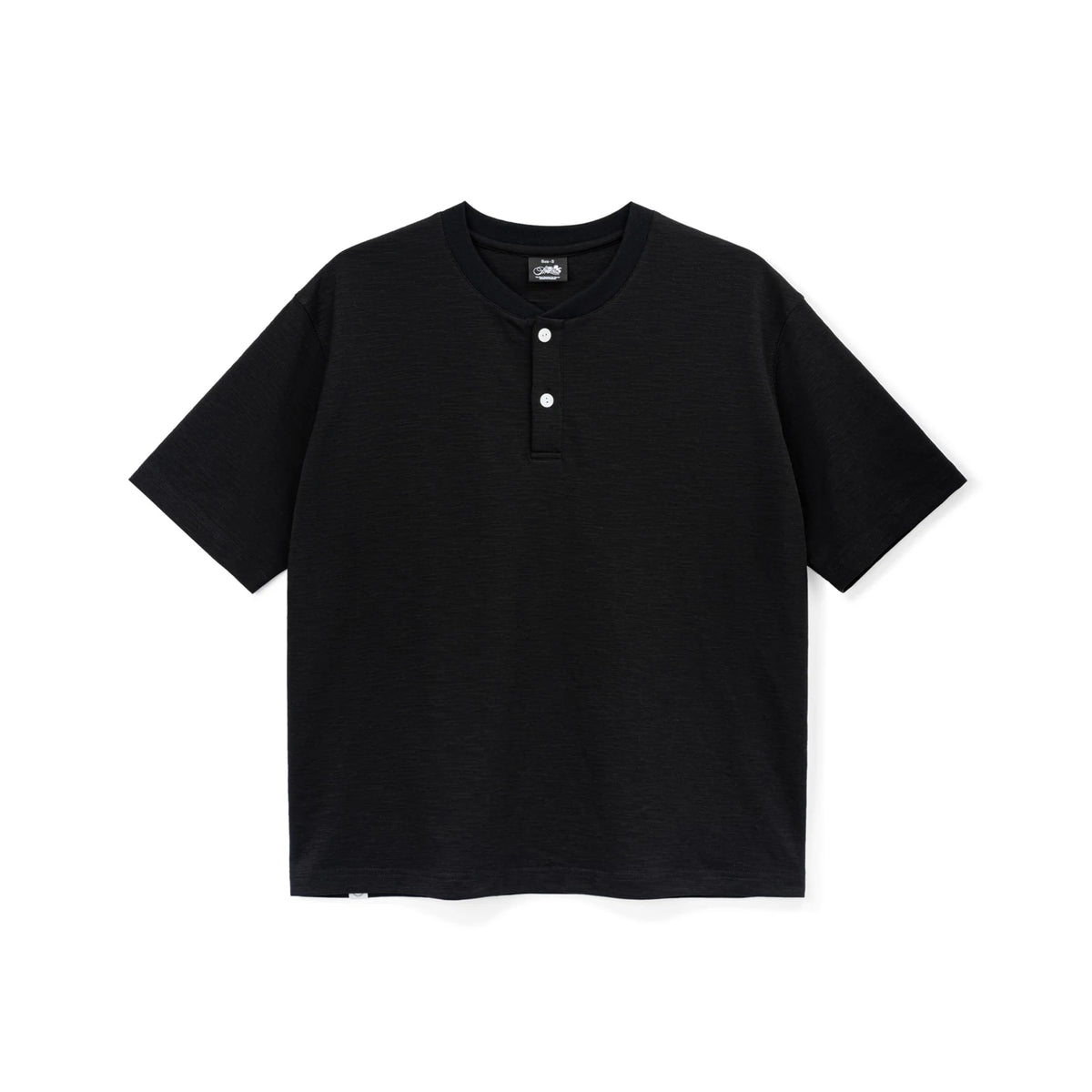 SUPERTOFU 230g Breathable Slightly Loose Henley Tee