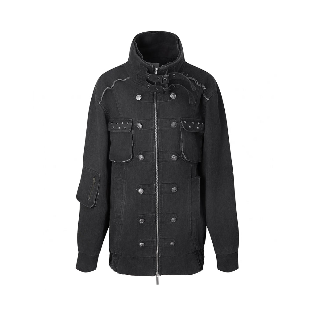 DoublePunch Washed Cotton Quilted Utility Hooded Jacket