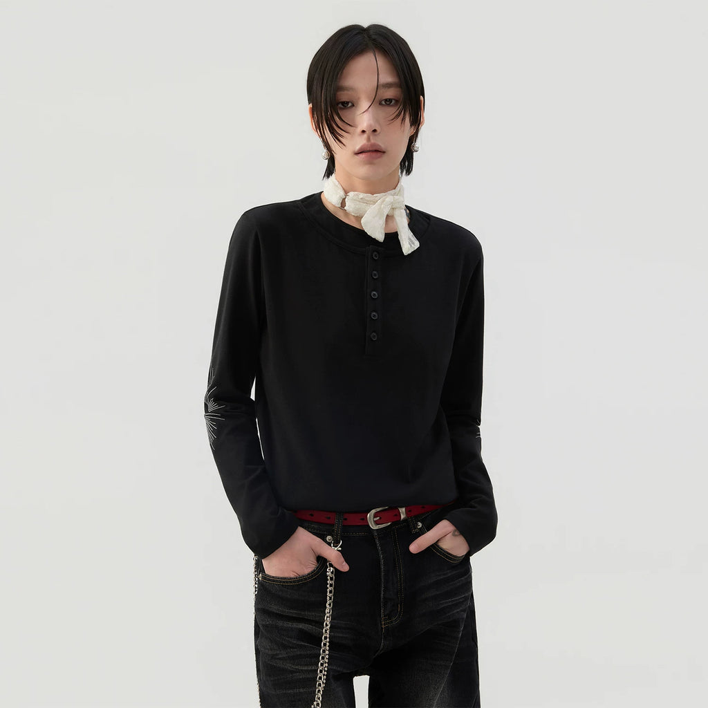 Sameuoo Sun Embroidery Long Sleeve