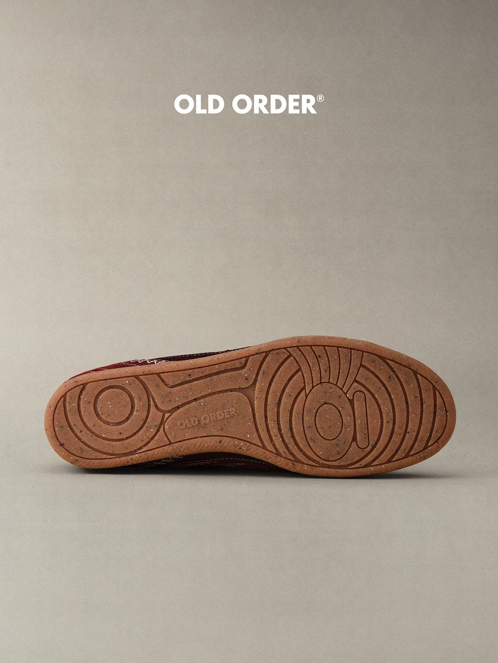 OLD ORDER Tennis Club French Red Brown Suede Sneaker