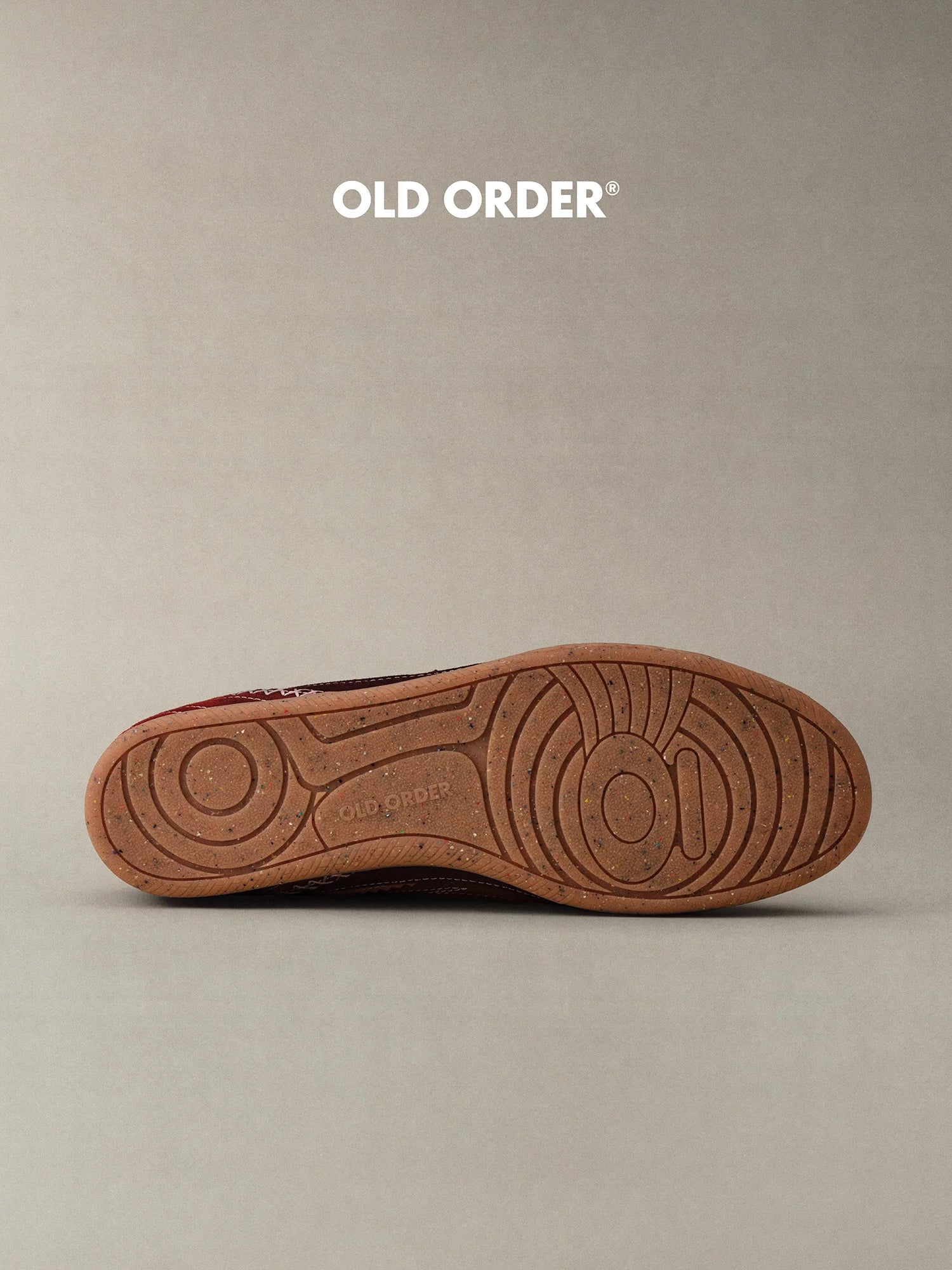 OLD ORDER Tennis Club French Red Brown Suede Sneaker
