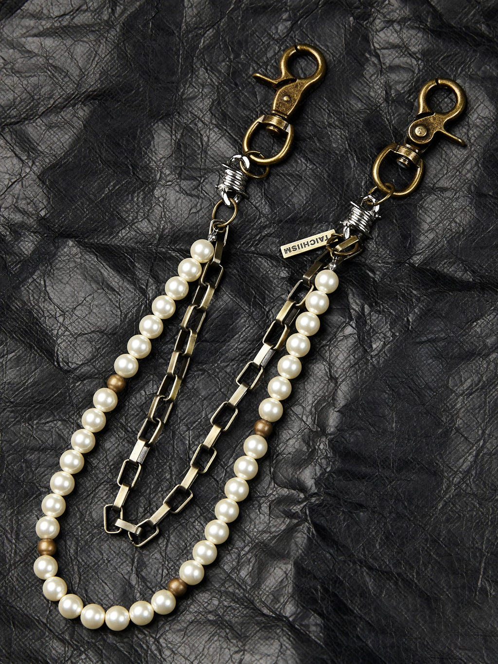 TAICHIISM Vintage Pearl Z Jeans Trouser Chain