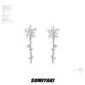 SUMIYAKI Niche High-end Cherry Blossom Earrings