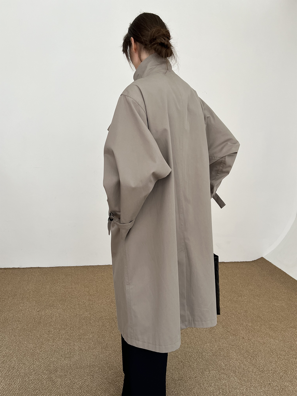 COLN Premium Buckle-free Loose Trench Coat