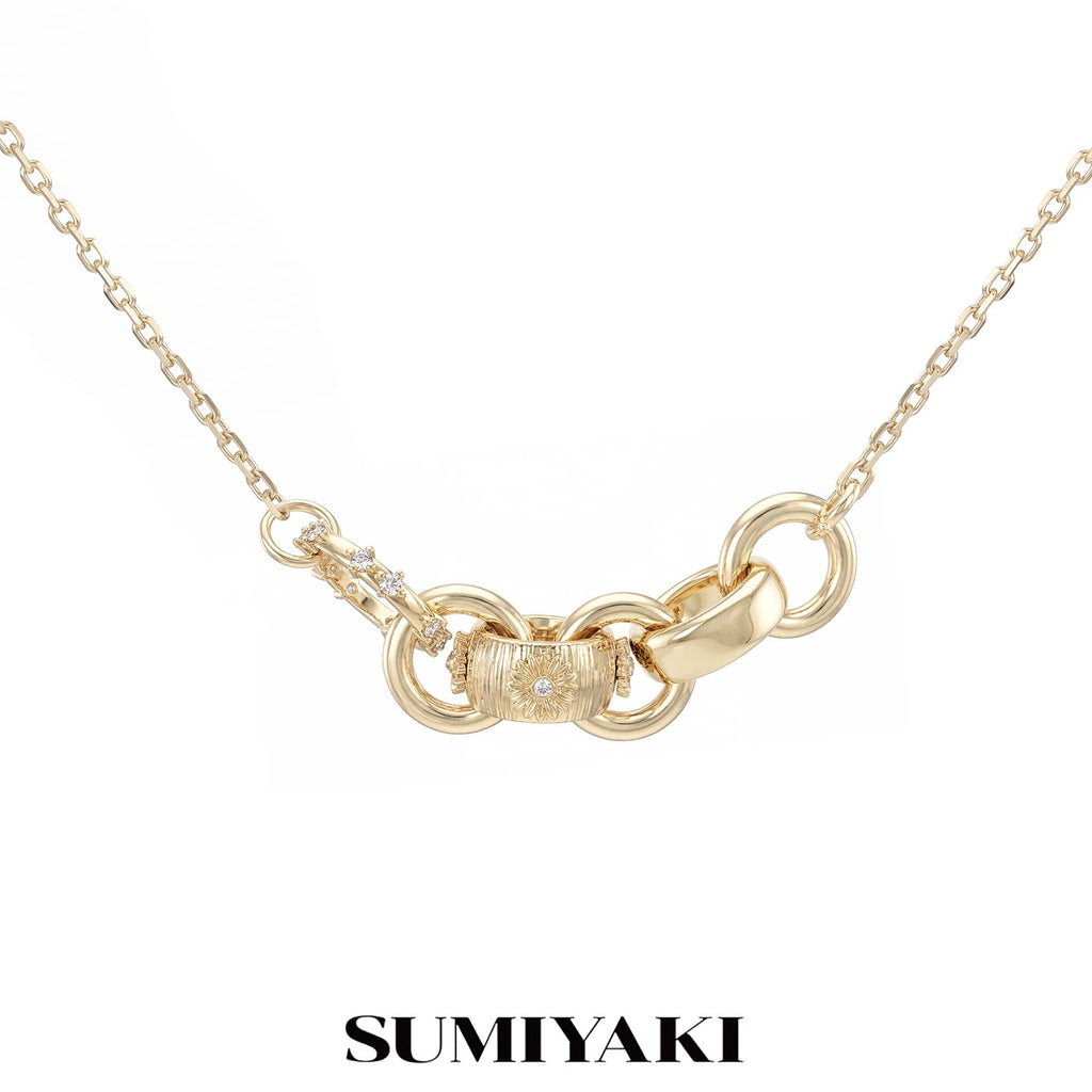 SUMIYAKI Daisy Stack Ring Necklace