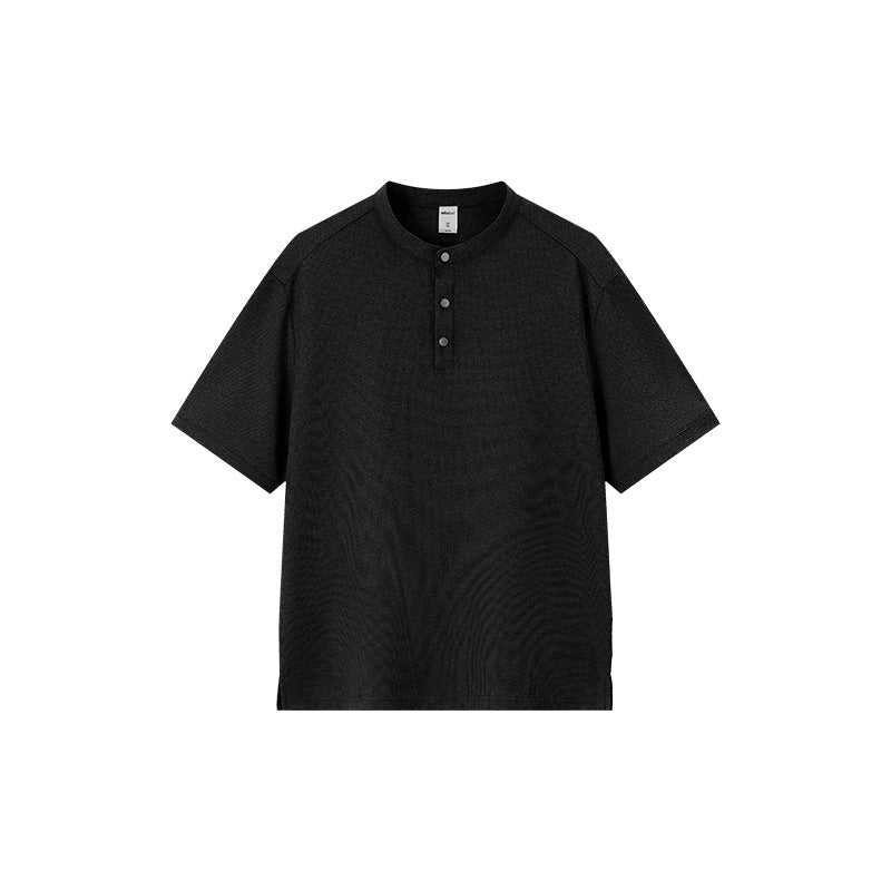 Inflation Henley Waffle Knit 250g Relaxed Tee