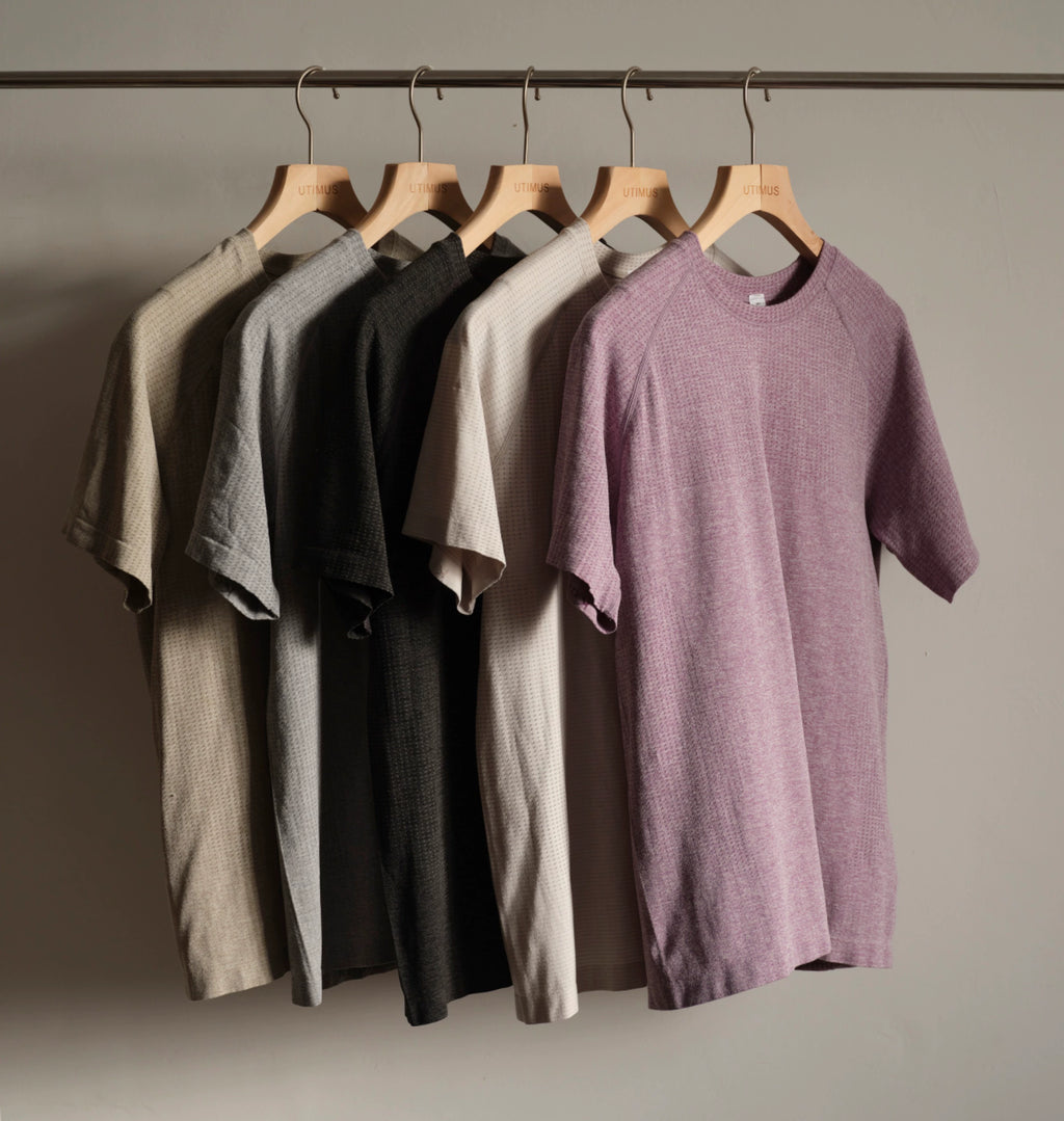 NO LOGO Quick Drying Seamless Jacquard Sports Slim Tee