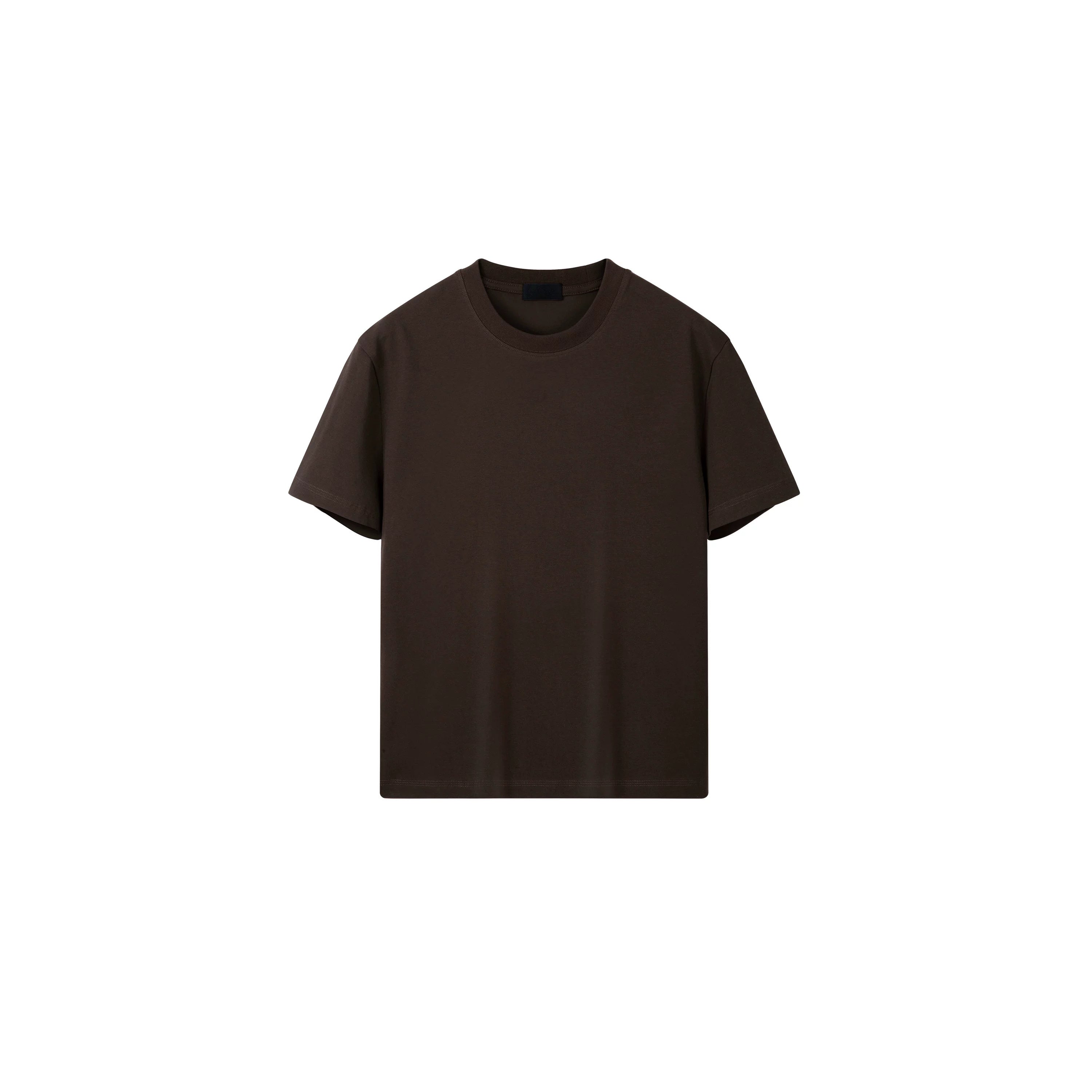 PLUS NO LOGO Casual Front Shoulder Short Sleeve Fitness Tee