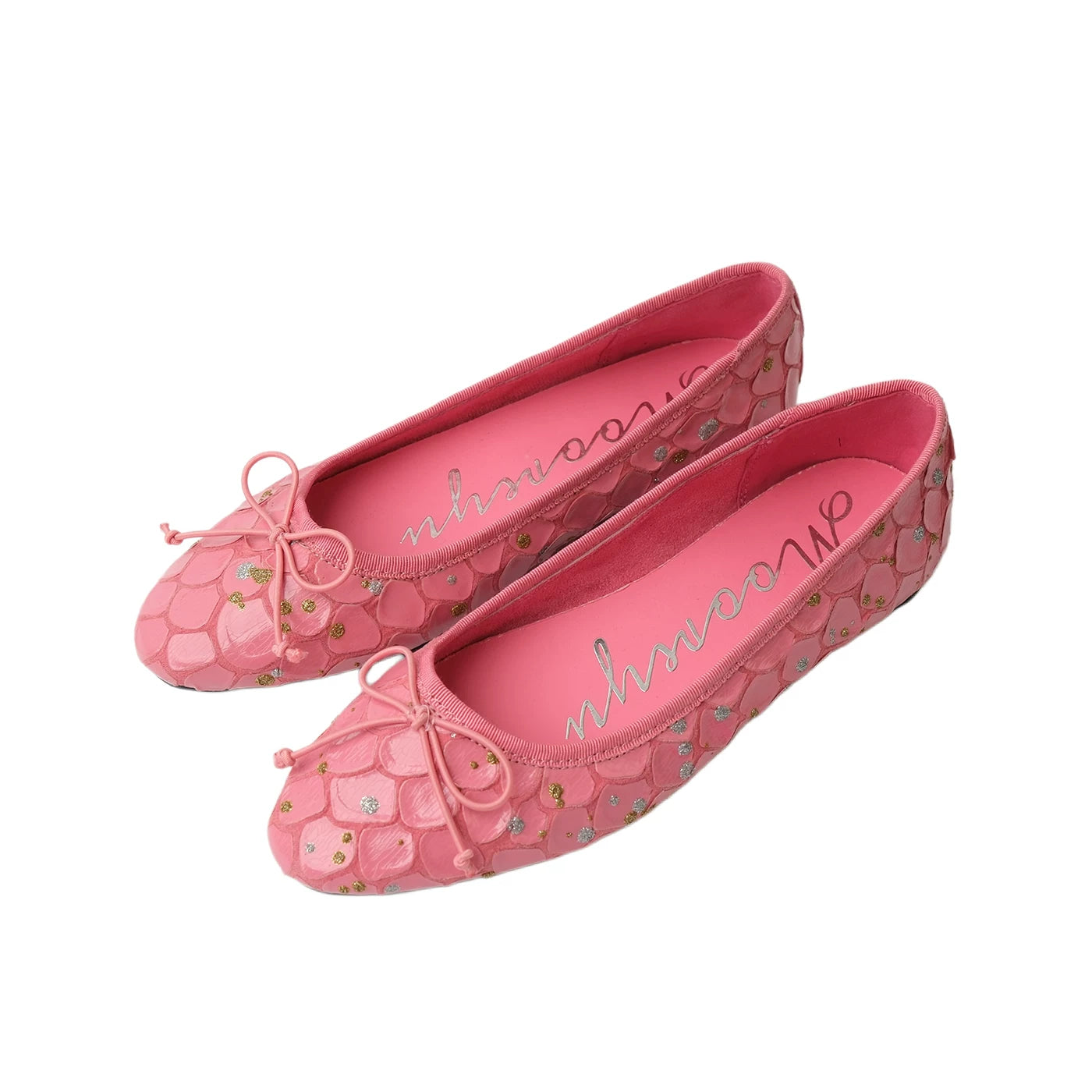 Mooreyu Polka Dot Bow Slip-On Ballet Flat