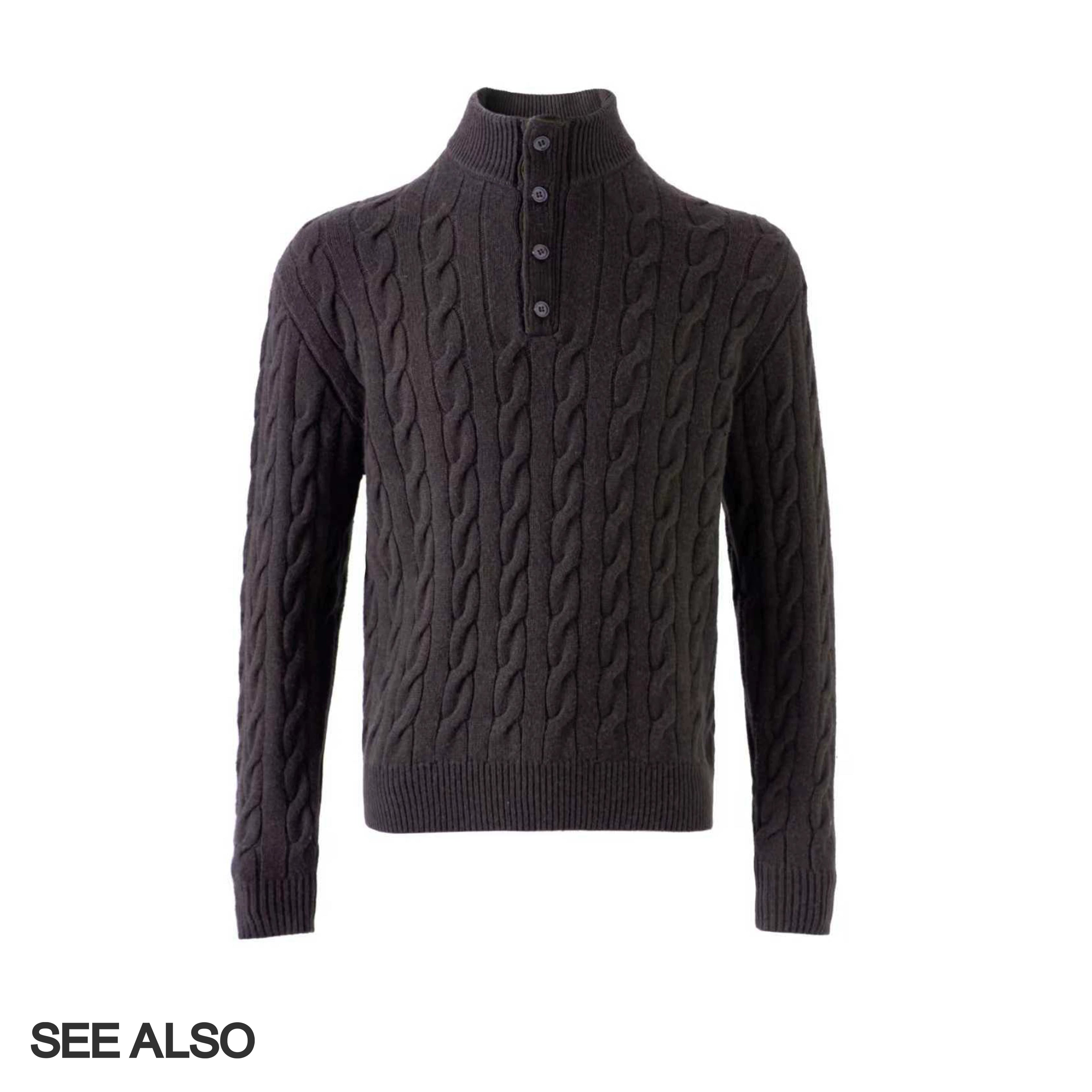 SEE ALSO Casual Twist Stand-up Neck Sweater