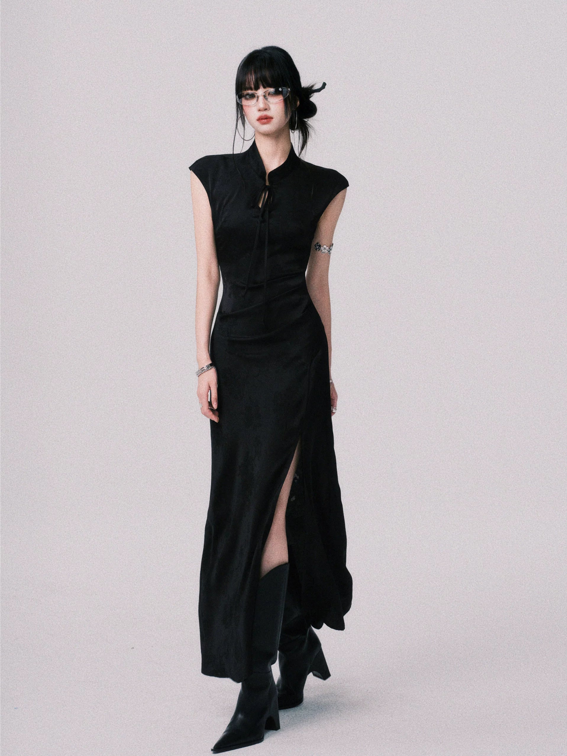 LULUSWINGS Jacquard New Chinese Improved Cheongsam Dress