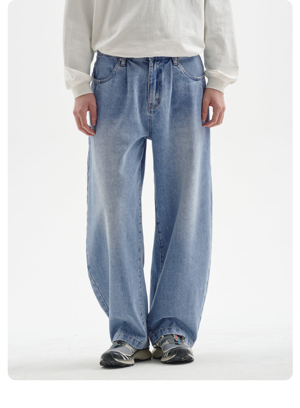 BUTTBILL 25SS puree heavy twill washed micro-cocoon jeans