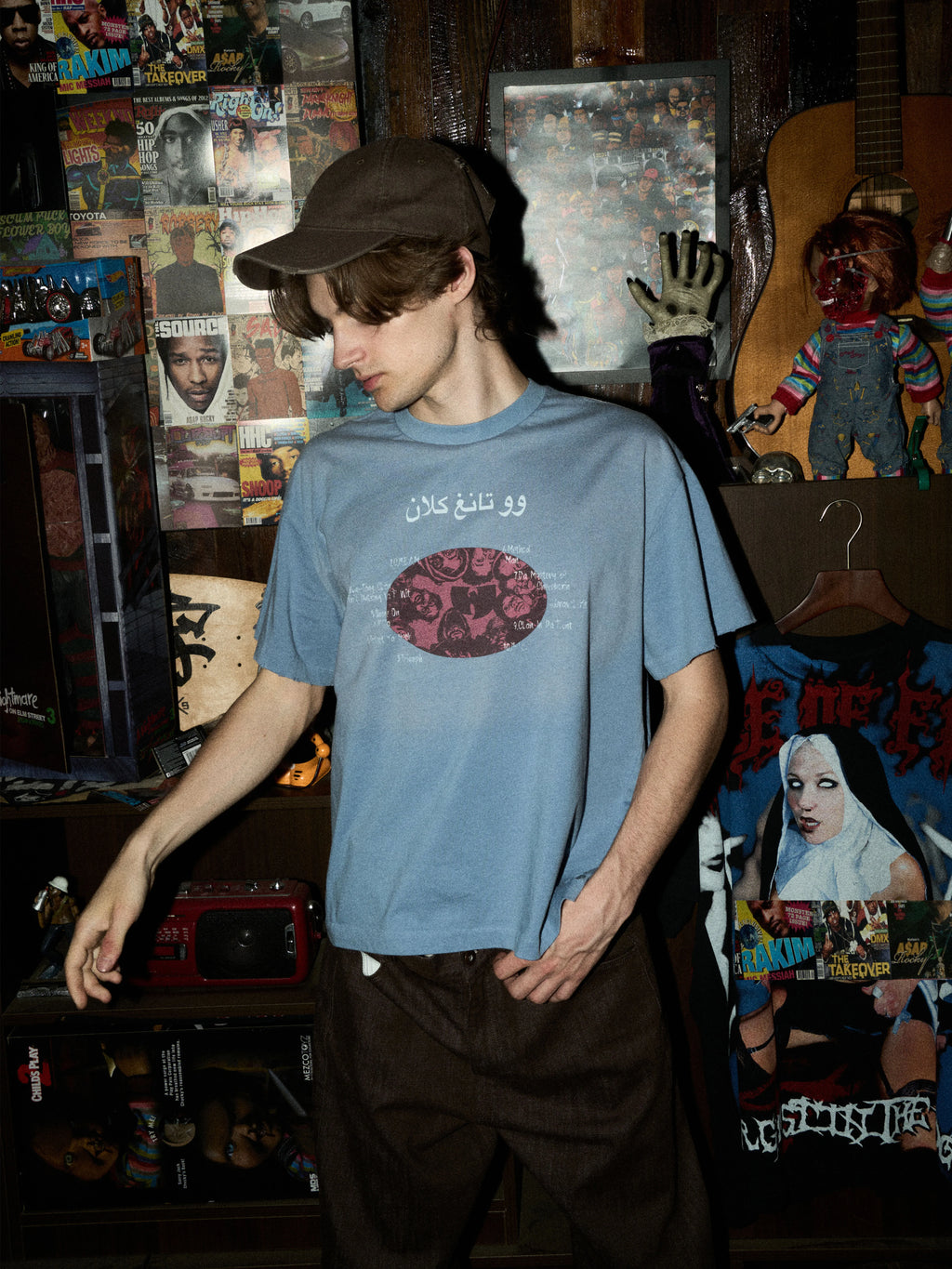 LIBERAFIT Vintage Loose Round Neck Tee