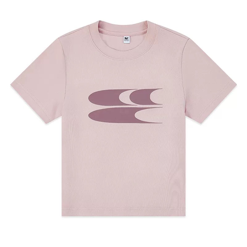 Crying Center Y2K Pink Cropped Fitted Tee