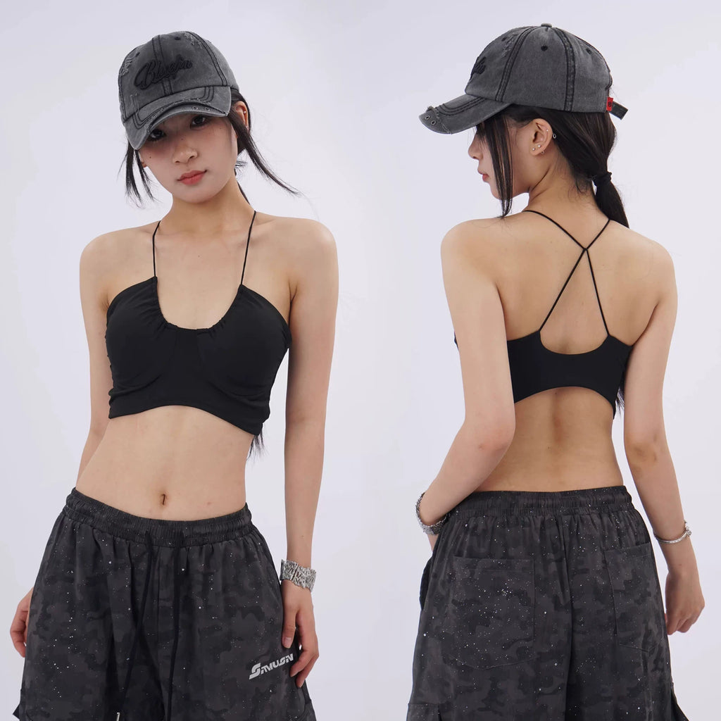 SAMUSAN Pleated Waist Loose Wide-leg Pants