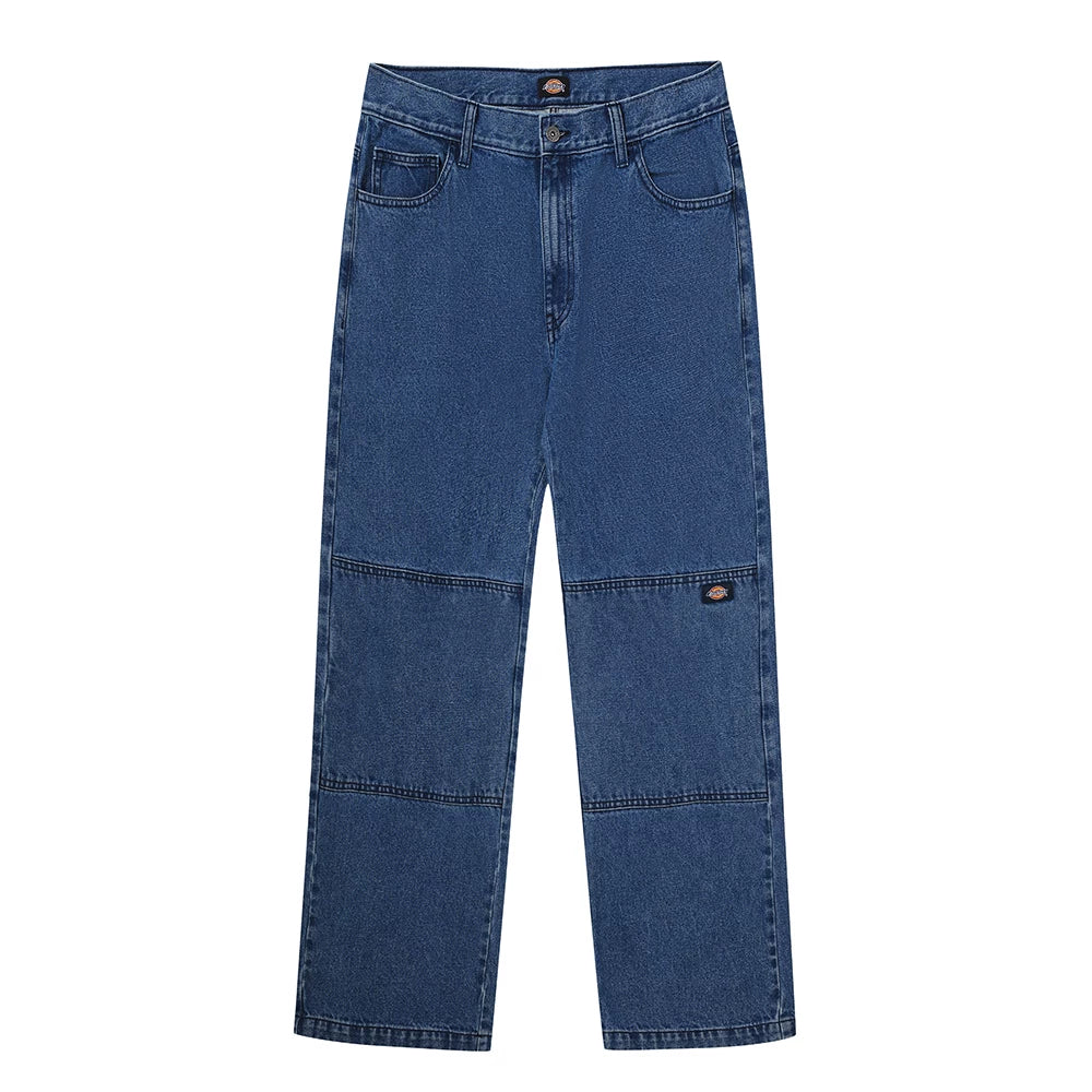 Dickies Loose Washed Denim Double Knee Work Pants