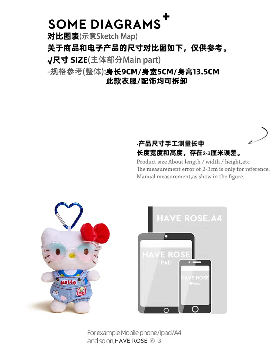 HAVEROSE Hello Kitty Piggy Overall Pendant