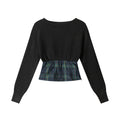 Nariele Short Stitched Slim-Fit Knitted Sweater