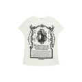 FUNKYFUN Gothic Cat Totem Print Drop-Shoulder Tee