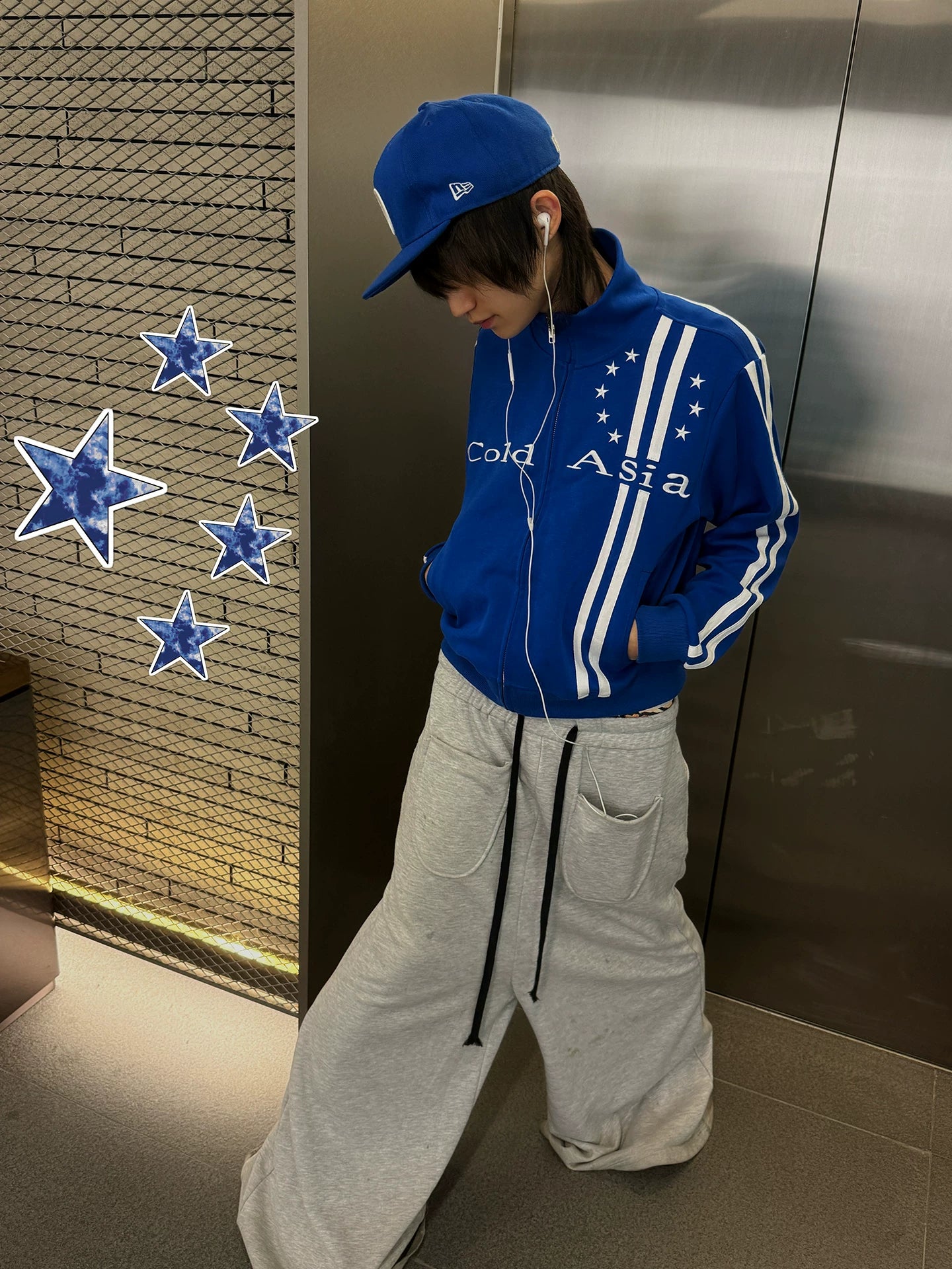 ColdAsia Embroidered Webbing Stand-up Jacket