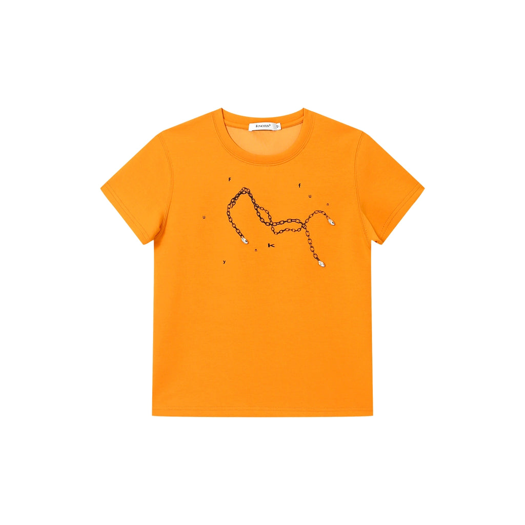 FUNKYFUN Chain Printed Tee