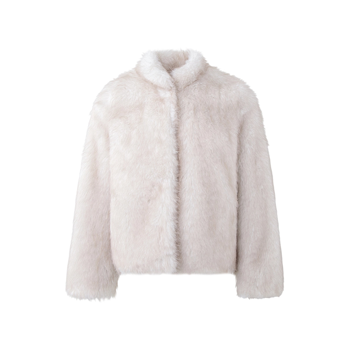 MoodBerry American Retro Faux Fur Cropped Coat