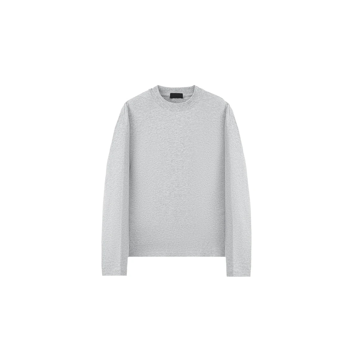 PLUS NO LOGO Brushed Cotton Cropped Long-Sleeve Tee