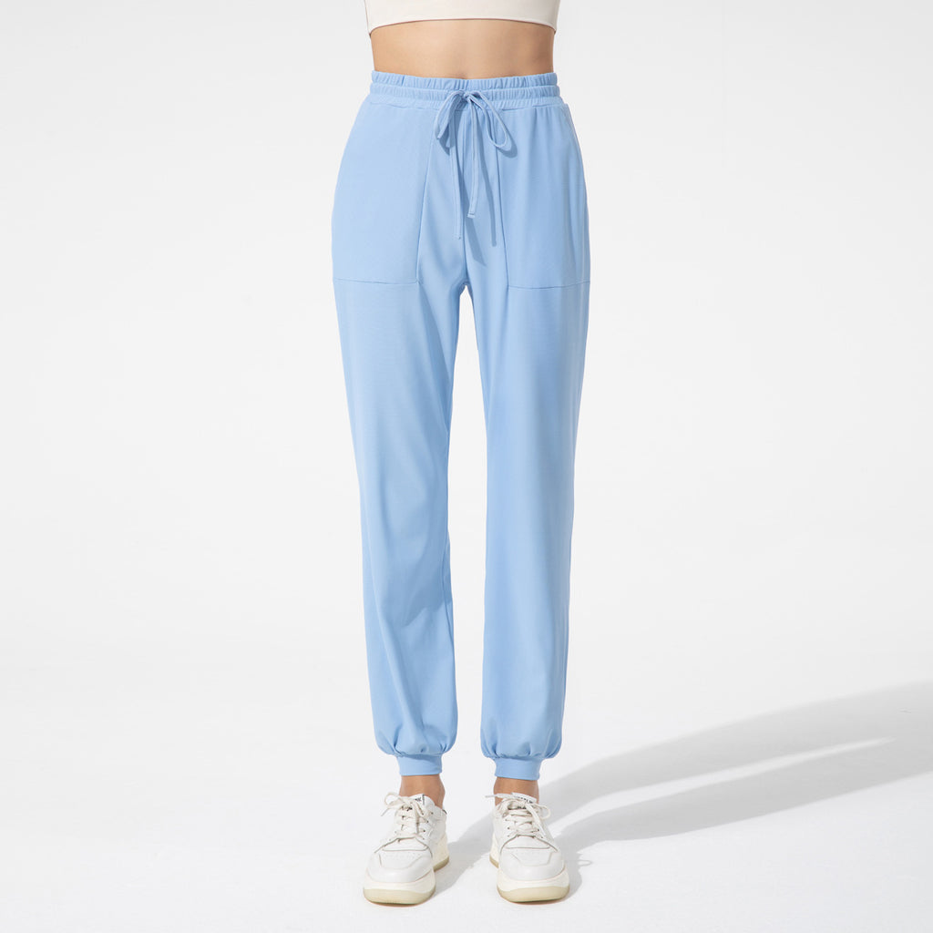Athena Lulu Loose High Waist Skinny Pearl Lantern Casual Leggings