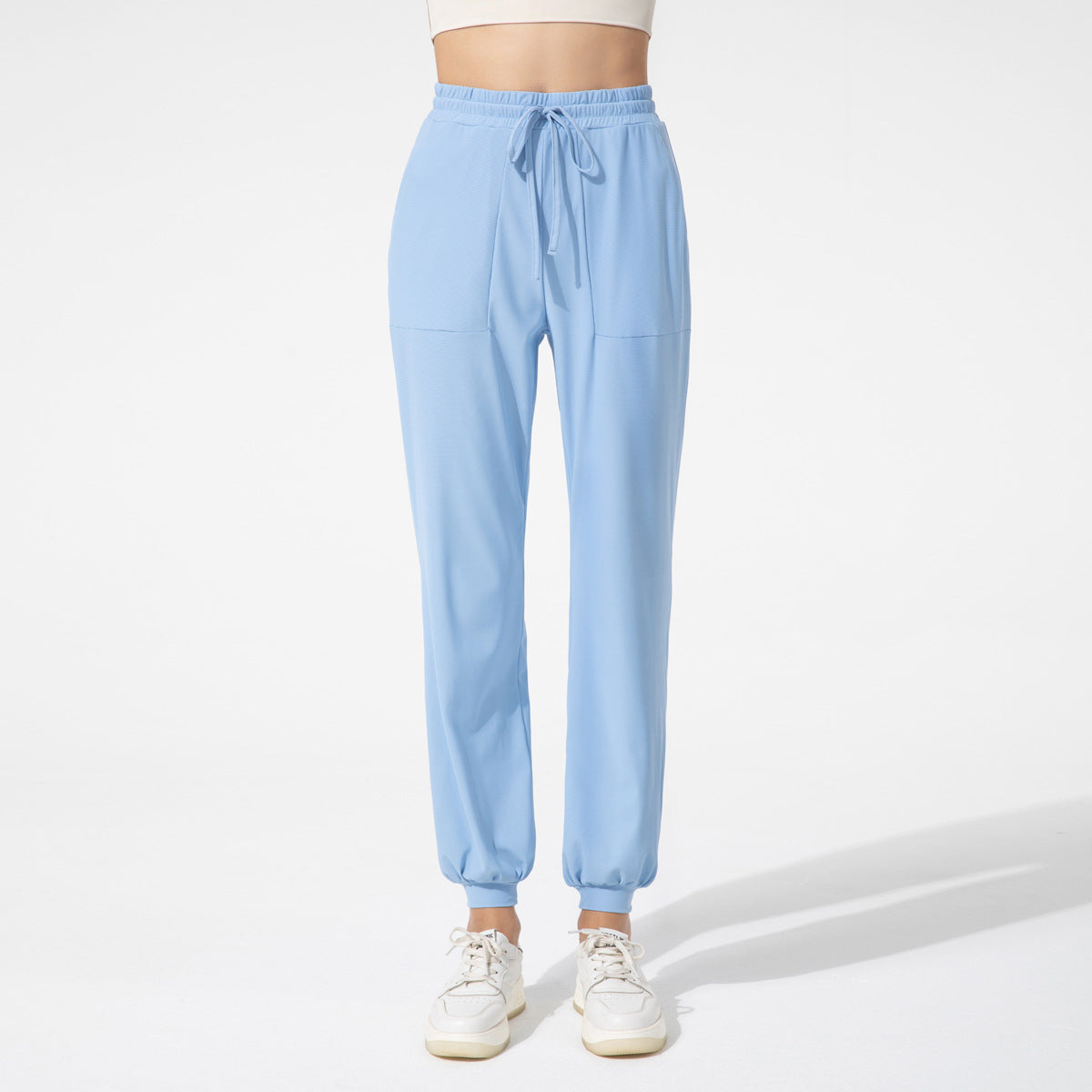 Athena Lulu Loose High Waist Skinny Pearl Lantern Casual Leggings