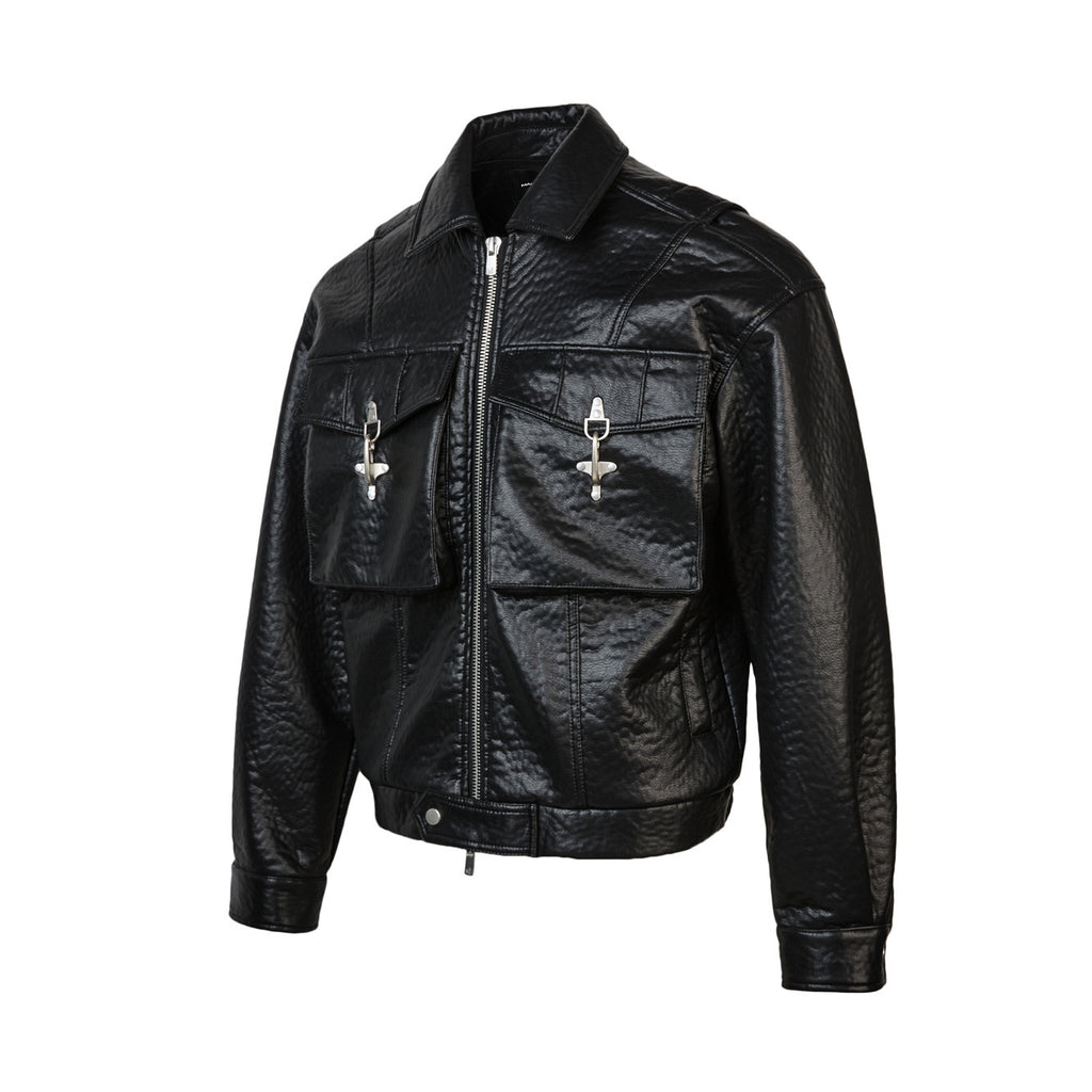 EME Vintage Lapel Loose Double Pocket Jacket