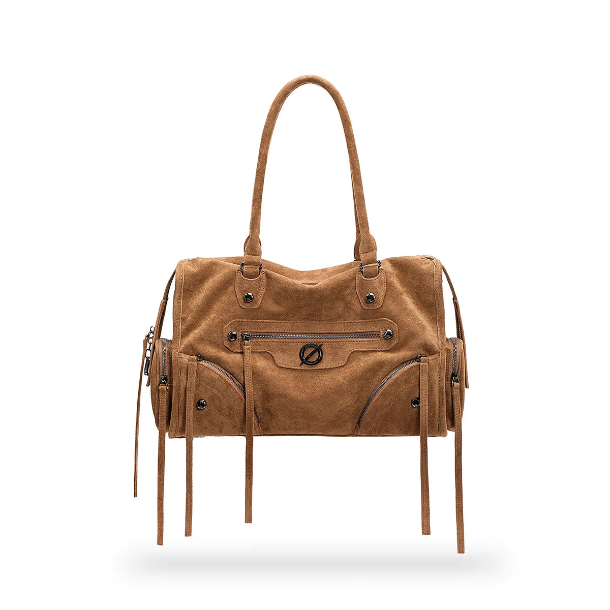 JELLY TOYBOY Gold Faux Leather Zip-Top Tote