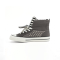 NumbAsia Zebra Pattern Star Print Rivet Canvas Shoes